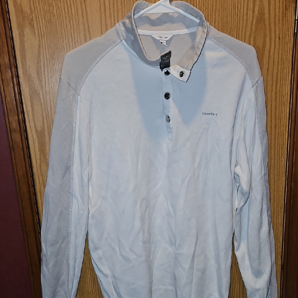 Calvin Klein Light Gray Long Sleeve Shirt
